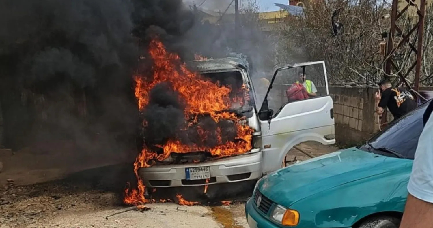 غارة إسرائيلية استهدفت سيّارة في شرق بلدة يحمر الشقيف ما أدى إلى مقتل ثلاثة أشخاص (الوكالة الوطنية للإعلام)
