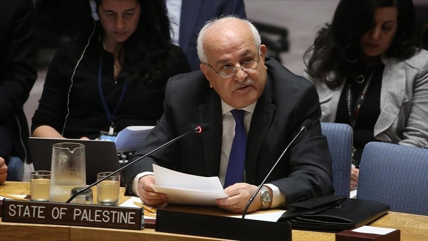 مندوب فلسطين الأممي رياض منصور (الاناضول))