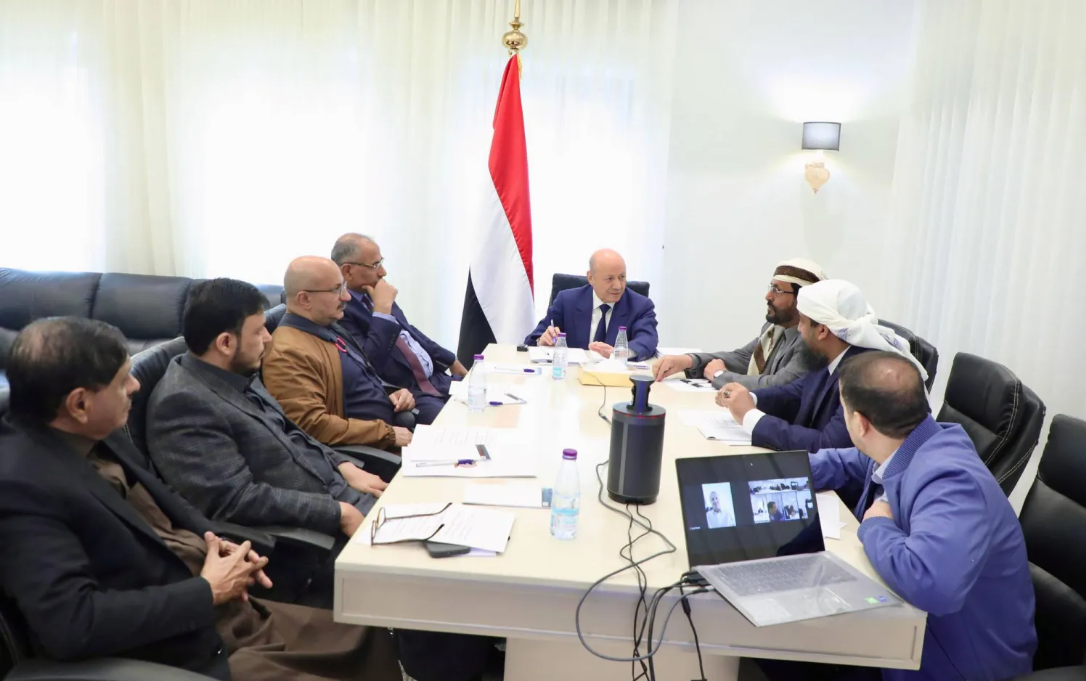 جانب من اجتماع مجلس القيادة الرئاسي في الرياض نهاية العام 2024 (سبأ)