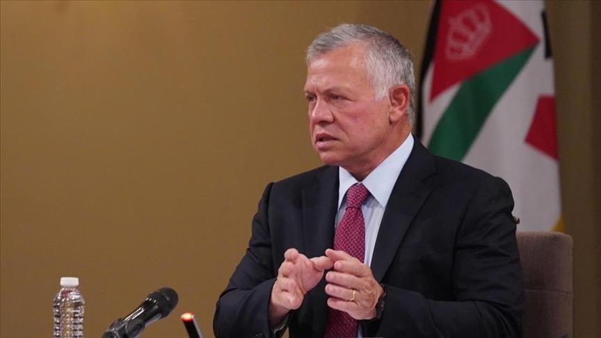 ملك الأردن يدعو إلى ضرورة استعادة وقف النار بغزة (الأناضول)