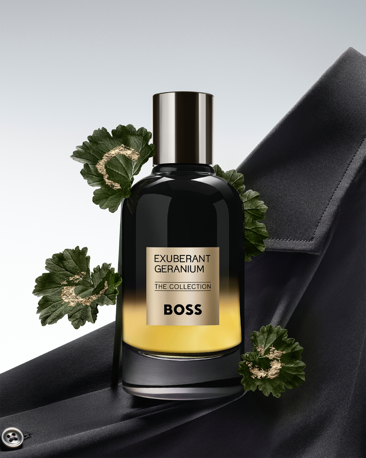 يرسم عطر أكزوبيرنت جيرانيوم، من مجموعة ذا كوليكشن من علامة بوسّ Boss، رحلة فريدة من تناغم الحواس - المصدر: Boss