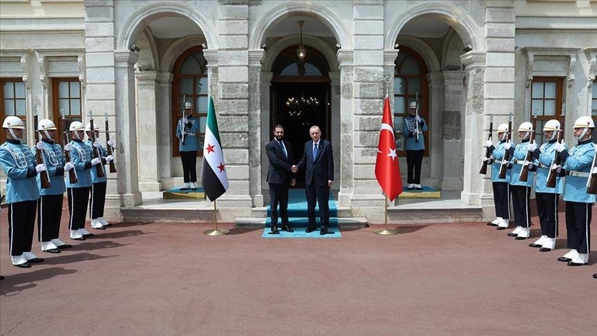 الرئيس أردوغان يلتقي نظيره السوري في إسطنبول (الأناضول)