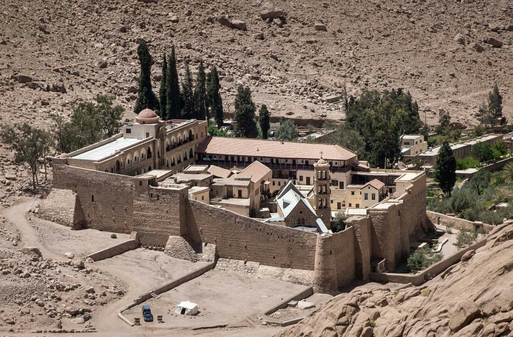    دير سانت كاترين في صورة مؤرخة 16 نيسان/أبريل 2017 (أ ف ب)