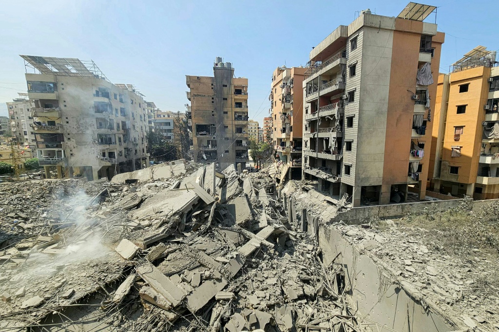 صورة مؤرخة في 6 حزيران/يونيو 2025 من الضاحية الجنوبية لبيروت (أ ف ب)