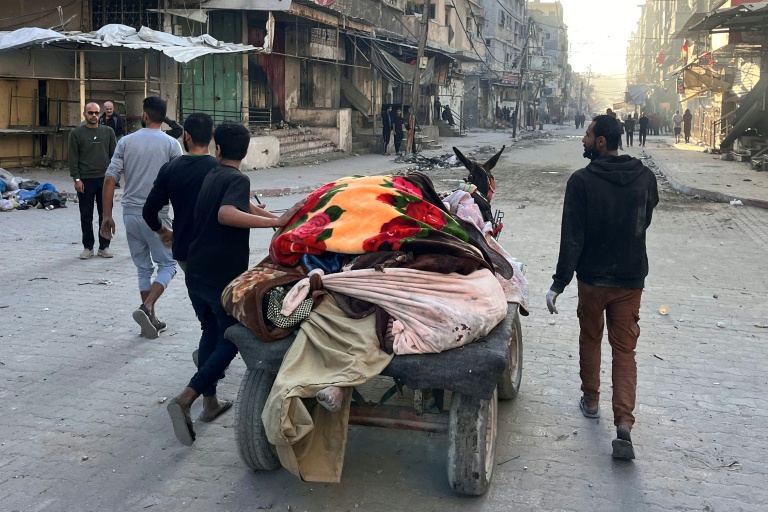 جثامين شهداء قتلتهم قوات الجيش الاسرائيلي (أ ف ب)