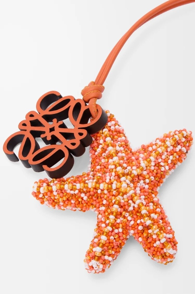 دلاية Star Anagram Charm in Beads and Calfskin