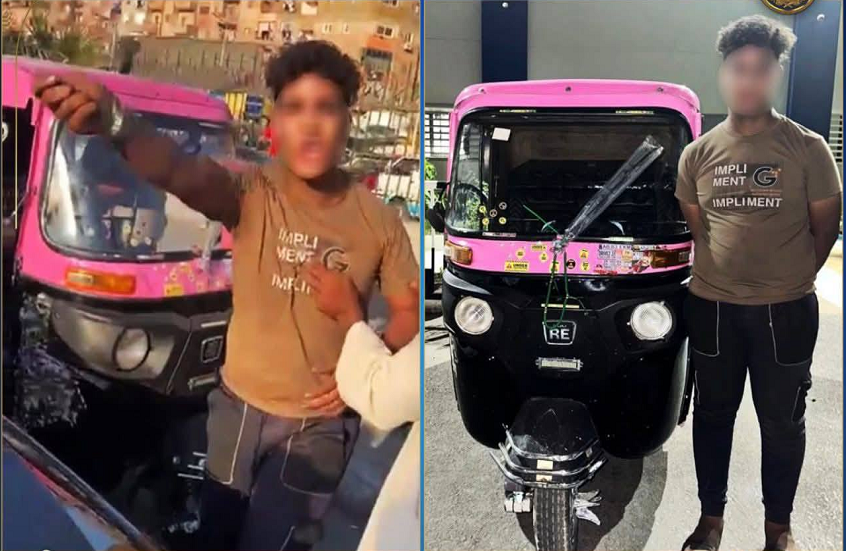 حكم قضائي عاجل في قضية سائق التوكتوك الذي أثار غضب المصريين (متداول على وسائل إعلام مصرية)