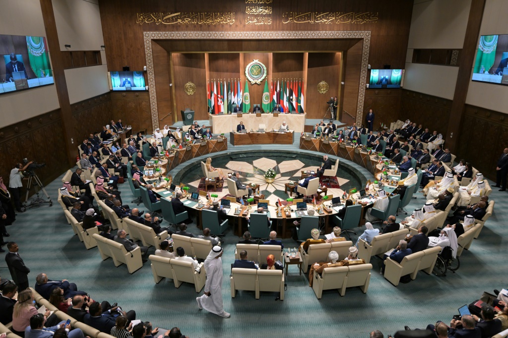 يأتي الاجتماع بناء على طلب تقدمت به دولة فلسطين إلى الأمانة العامة لجامعة الدول العربية في 17 يوليو الجاري (أ ف ب)