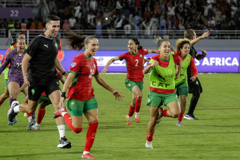 تخوض سيدات المغرب نهائي كأس أمم إفريقيا أمام نيجيريا السبت في الرباط (أ ف ب)