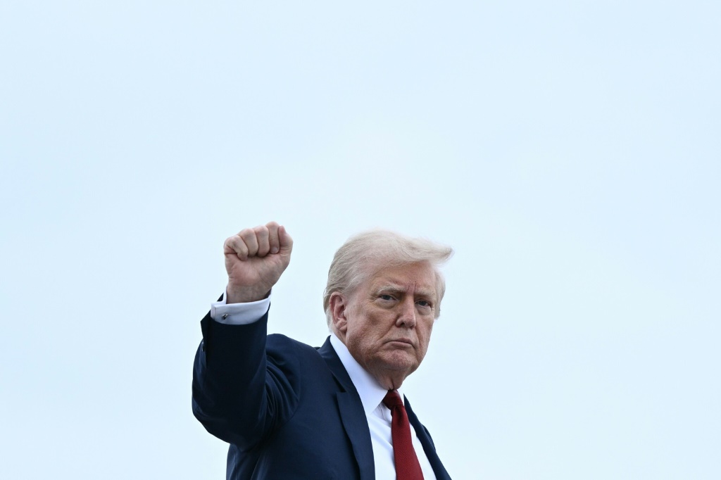 الرئيس الأميركي دونالد ترامب في ماريلاند في الولايات المتحدة في الأول من آب/أغسطس 2025 (ا ف ب)