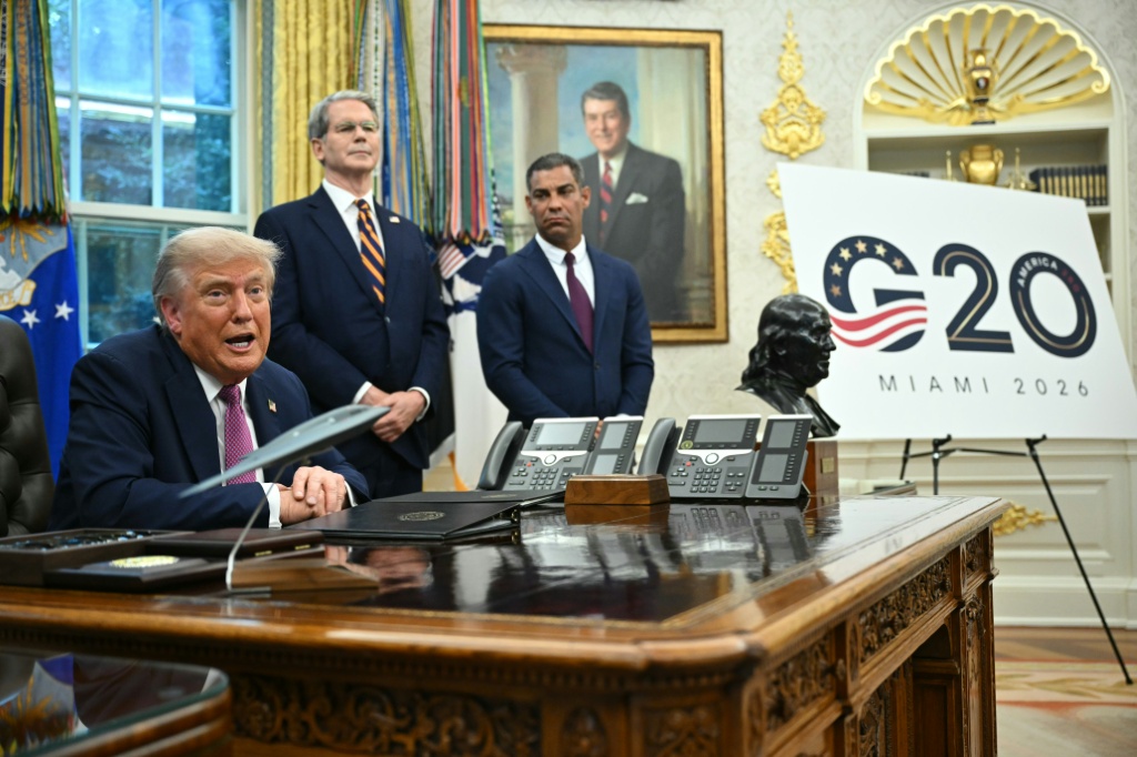 صورة مؤلرخة في 5 أيلول/سبتمبر 2025 للرئيس الأميركي دونالد ترامب في البيت الأبيض (أ ف ب)