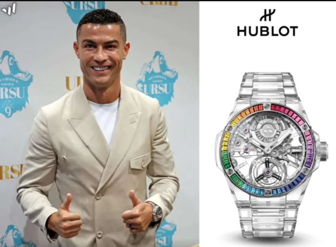 بقيمة تفوق مليوني دولار.. مجموعة Hublot الفاخرة تزين معصم كريستيانو رونالدو (الرجل)