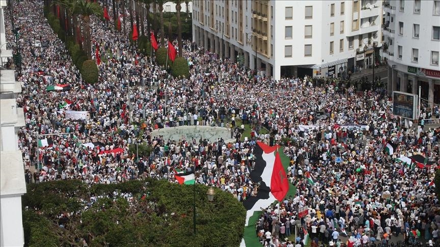المغرب.. تنظيم نحو 10 آلاف مظاهرة تضامنية مع غزة في عامين (الأناضول)