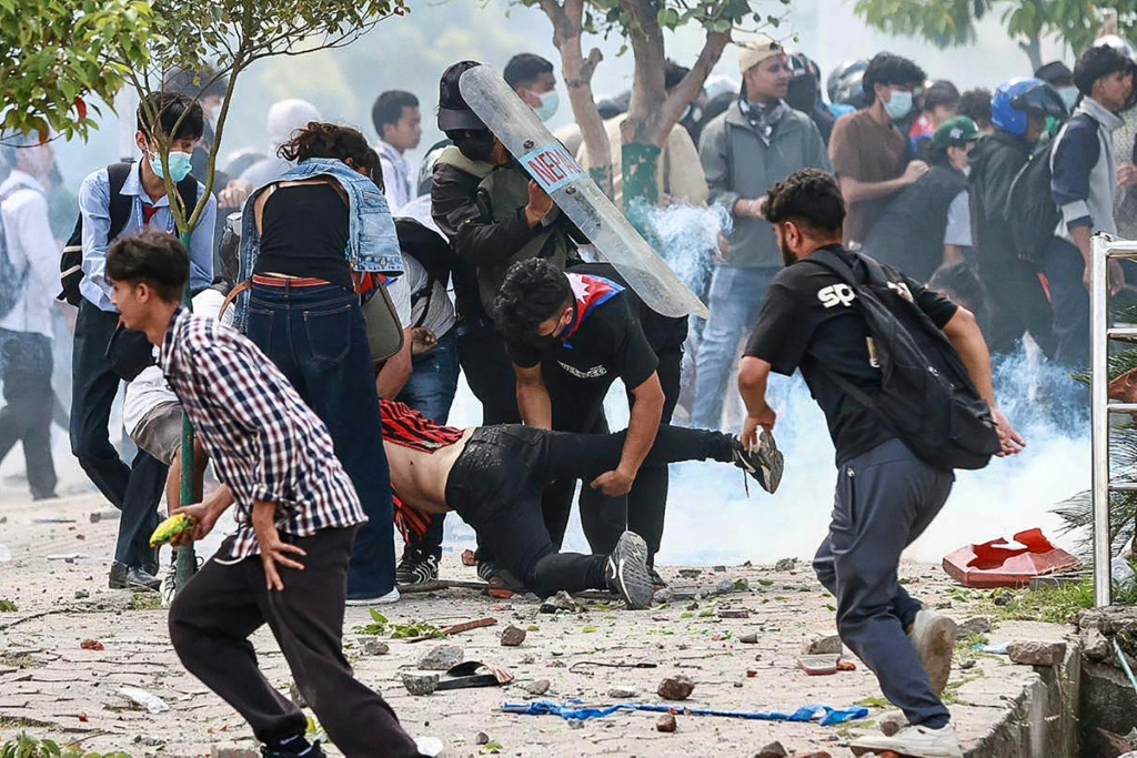مقتل 16 شخصا على الاقل واصابة مئة في العاصمة كاتماندو في 8 ايلول/سبتمبر 2025 (أ ف ب)