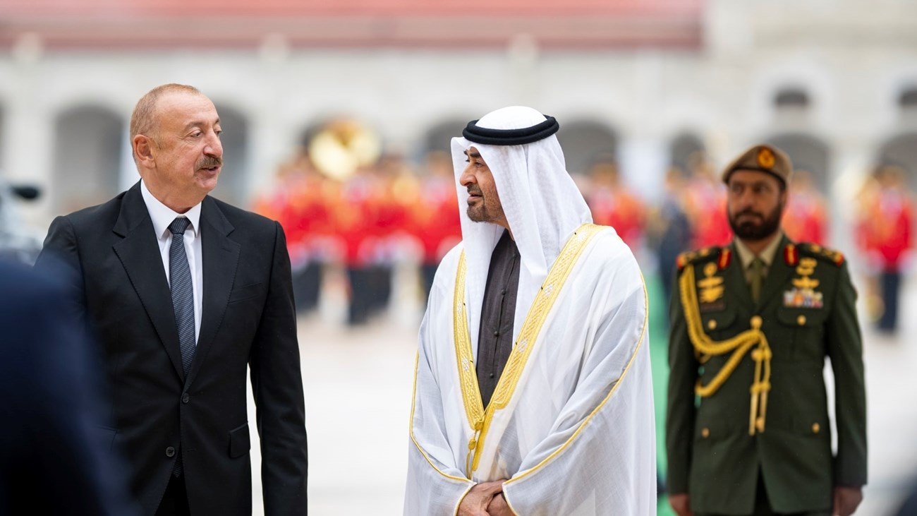 الرئيسان الإماراتي والأذربيجاني (وام)