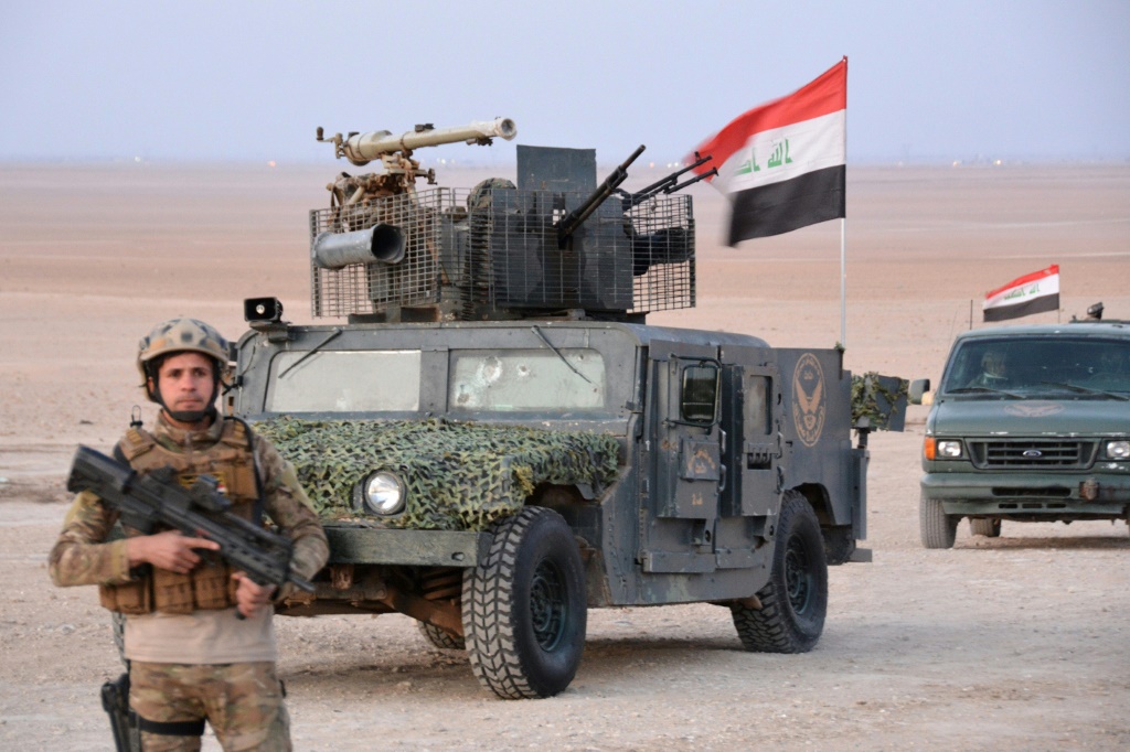 أكد جهاز مكافحة الإرهاب في العراق، في بيان صادر عنه، نجاح قواته في القضاء على عمر عبد القادر بسام المكنى "عبد الرحمن الحلبي"، أحد أبرز قيادات "داعش" الإرهابي (أ ف ب)
