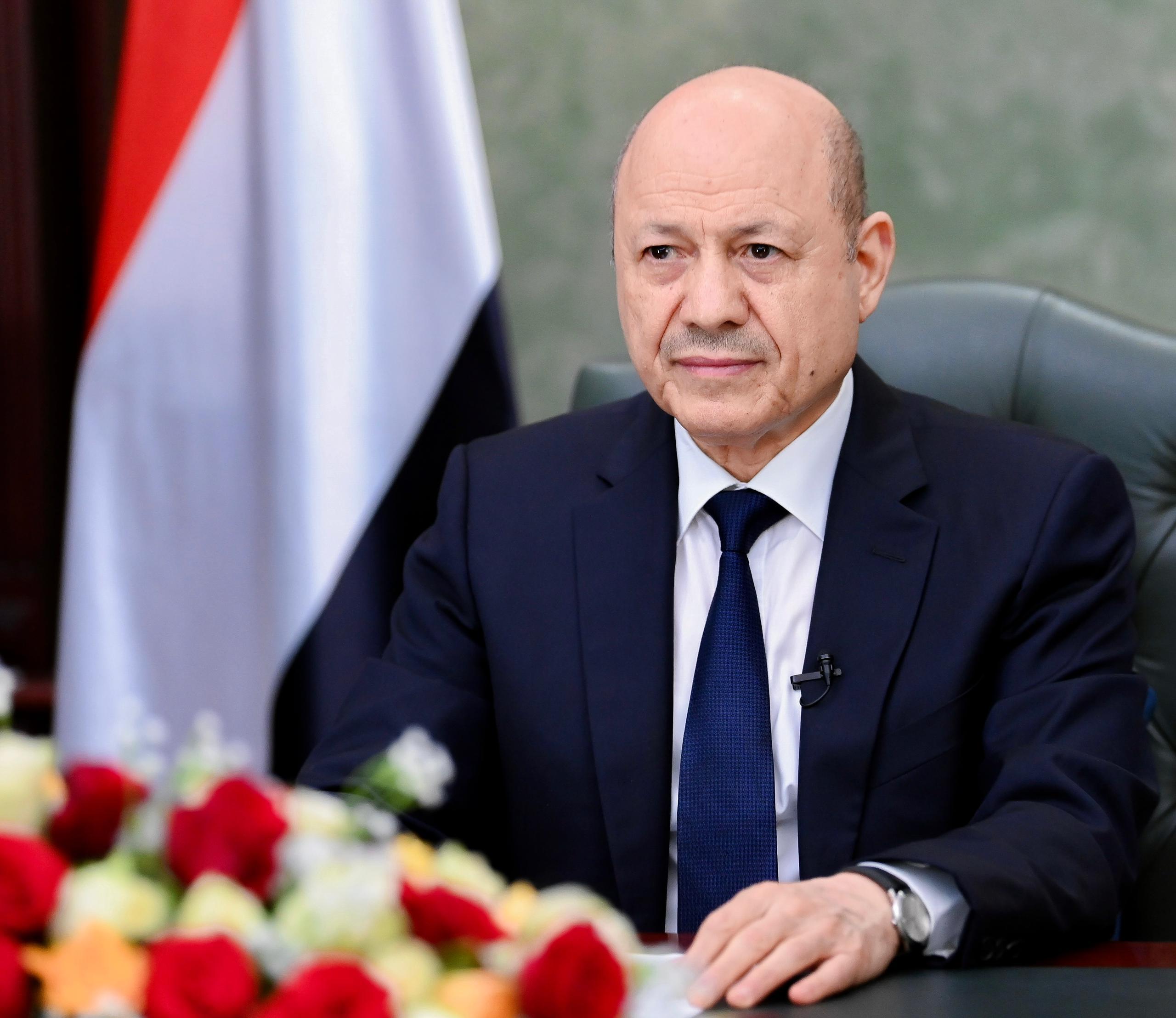 الرئيس الدكتور رشاد محمد العليمي رئيس مجلس القيادة الرئاسي اليمني (سبأ)