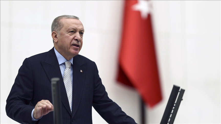 أردوغان: ندعم بقوة وحدة أراضي سوريا ونعارض تقسيمها (الأناضول)