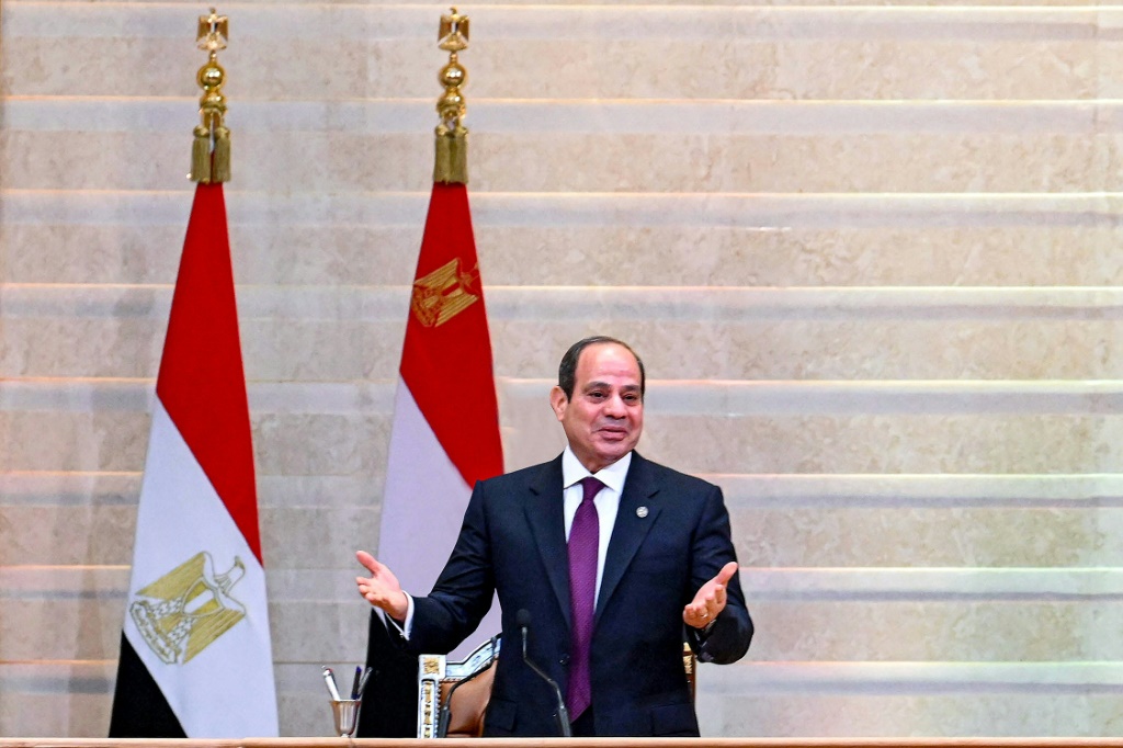 الرئيس المصري عبد الفتاح السيسي (ا ف ب)