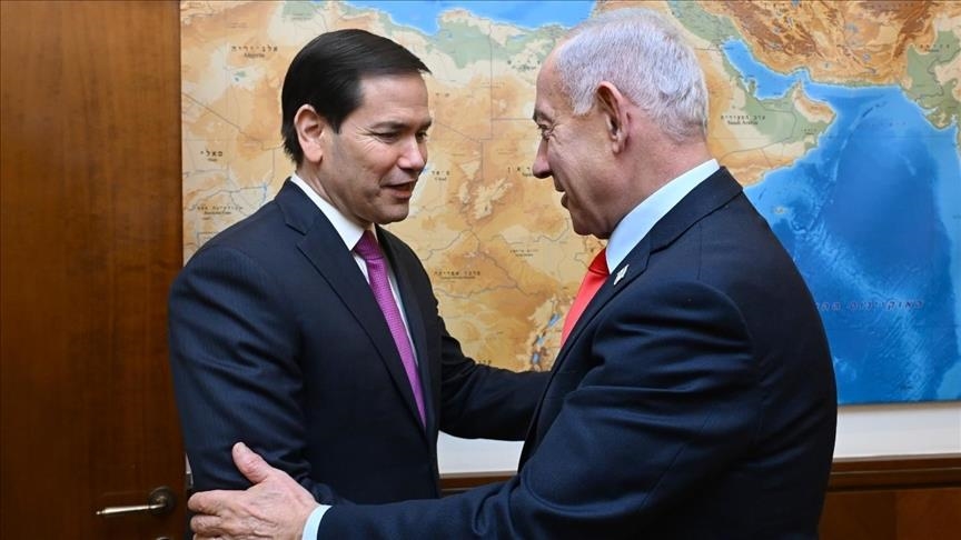 نتنياهو يبحث مع روبيو نتائج زيارته إلى إسرائيل (الأناضول)