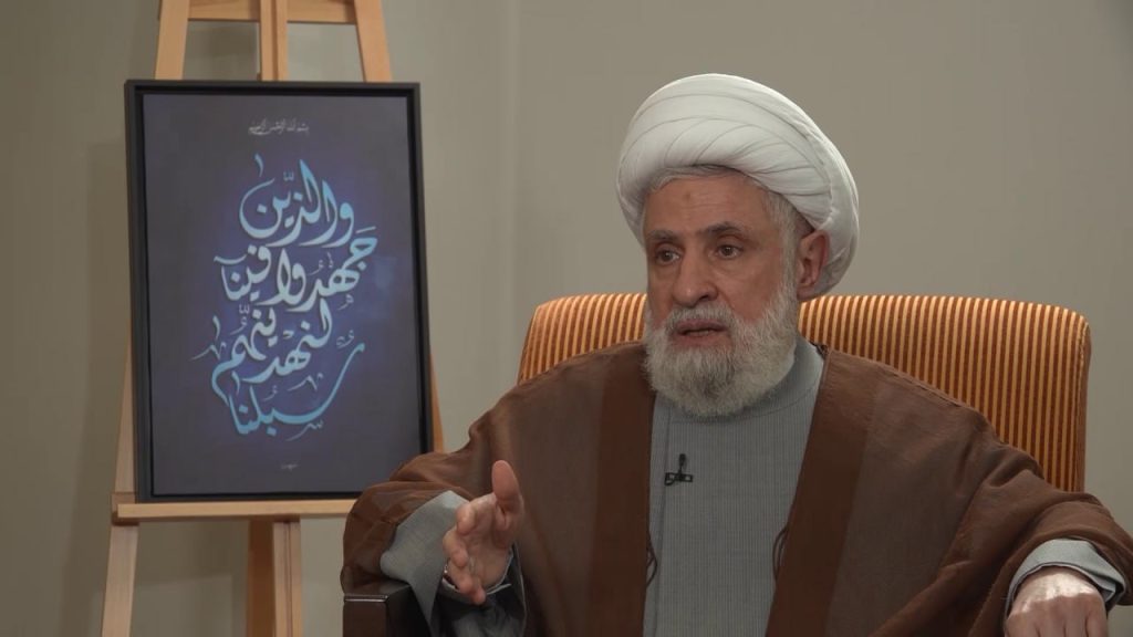 العام لحزب الله الشيخ نعيم قاسم، في مقابلة عبر قناة المنار