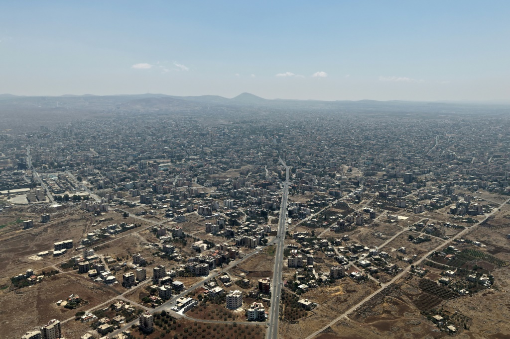 لقطة عامة لمدينة السويداء السورية في 21 تموز/يوليو 2025 (ا ف ب)