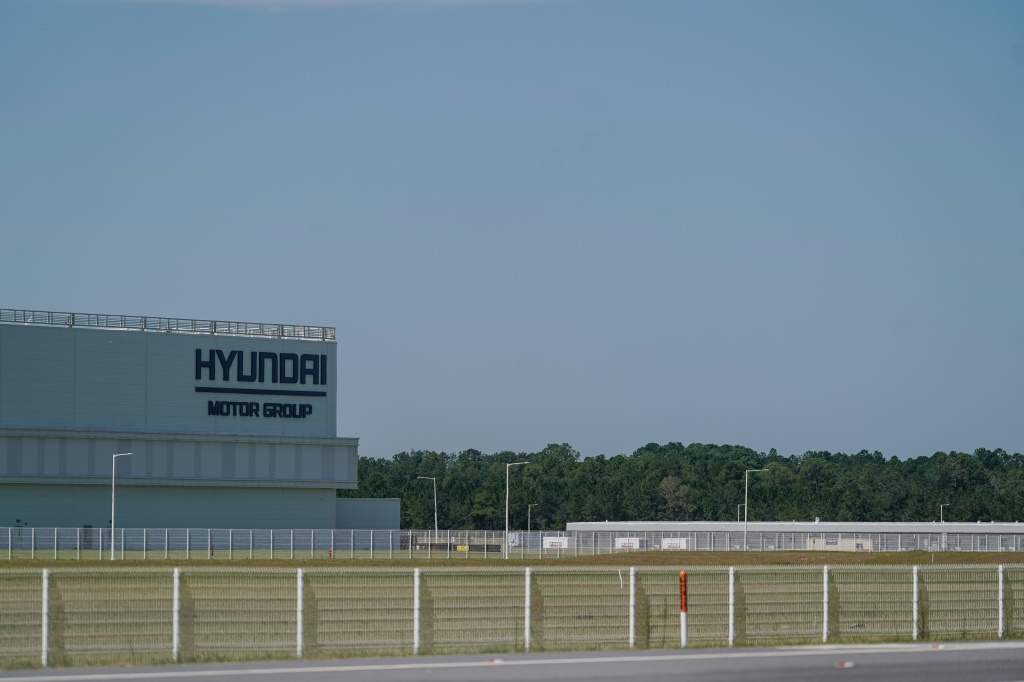 صورة مؤرخة في 9 أيلول/سبتمبر 2025 لمصنع تابع لشركة هيونداي موتور في ولاية جورجيا الأميركية (ا ف ب)