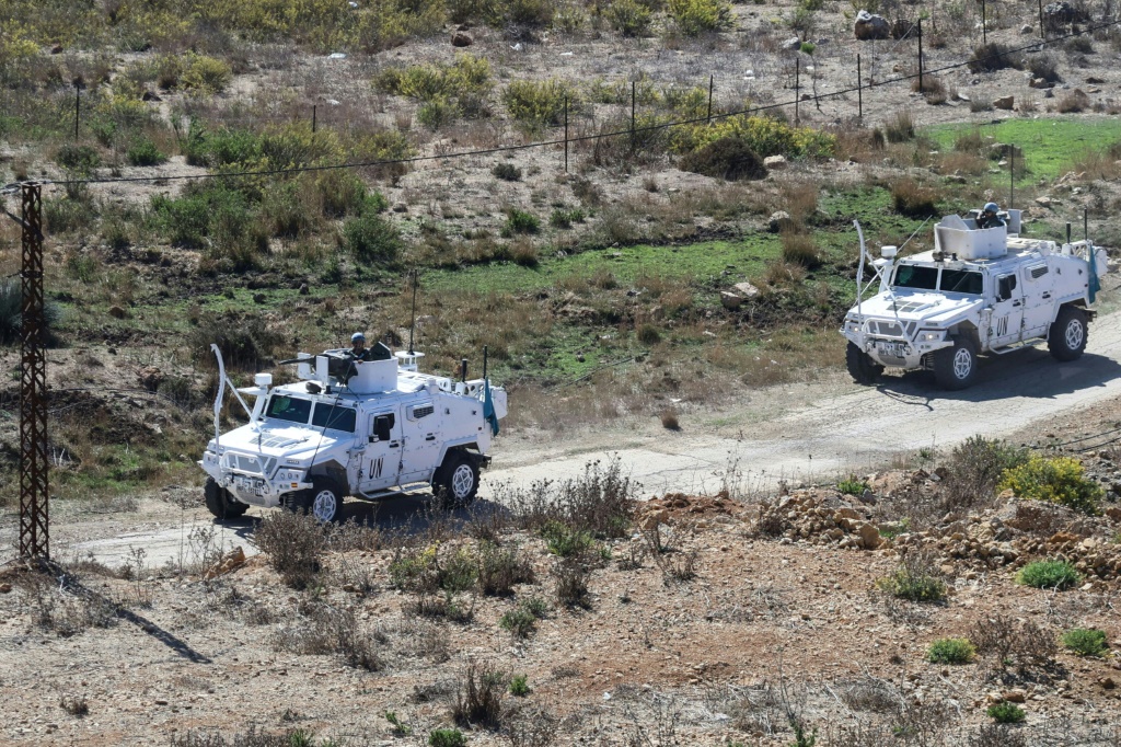 دورية لقوات الأمم المتحدة في جنوب لبنان في 30 تشرين الأول/أكتوبر 2025 (ا ف ب)