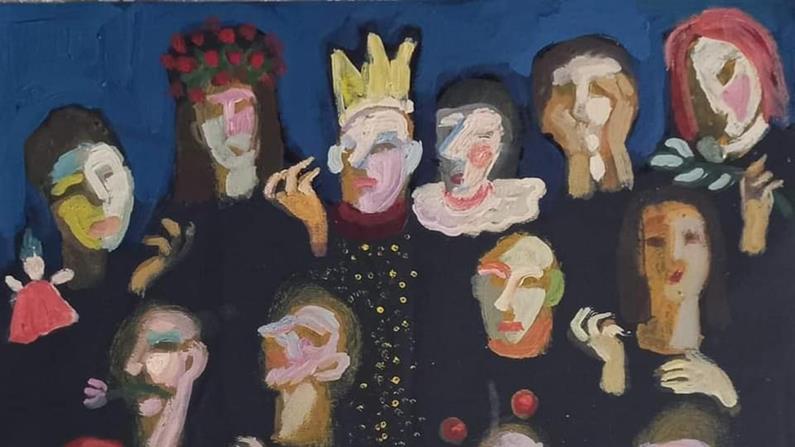 اللوحة للفنان التشكيلي  السوري، غيلان الصفدي