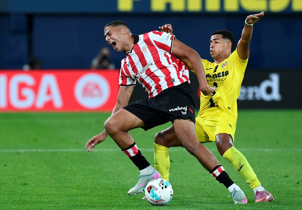 سنادي خلال مواجهة فياريال في الدوري الإسباني في 7 أيلول/سبتمبر 2025 (ا ف ب)