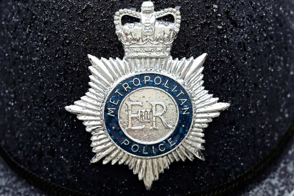 شعار شرطة لندن في 12 تشرين الثاني/نوفمبر 2023 (ا ف ب)