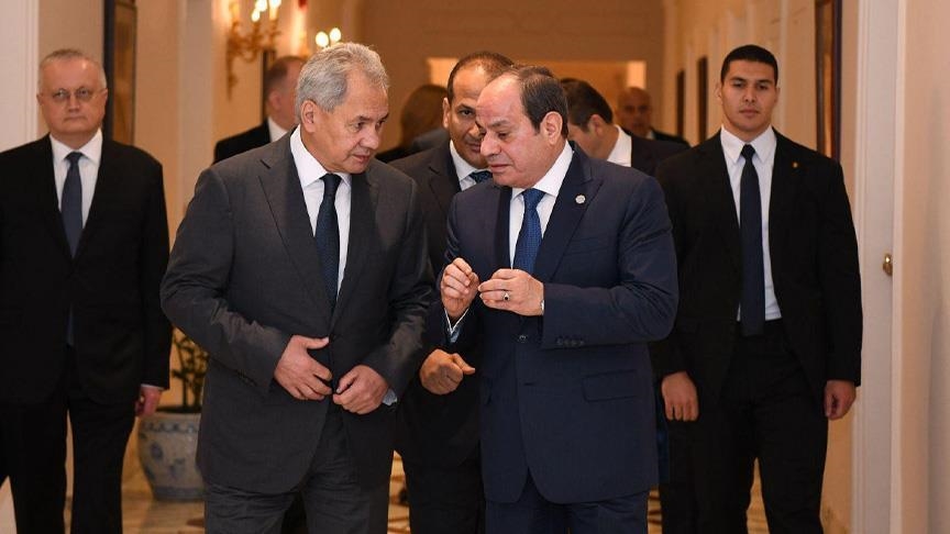 السيسي وشويغو يبحثان التطورات بغزة وتسوية أزمة روسيا وأوكرانيا (الأناضول)