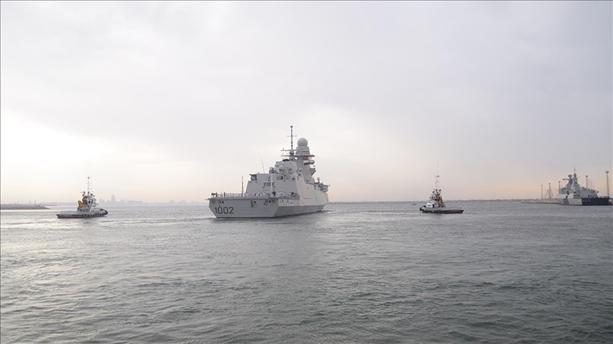 يتضمن التدريب وفقا للبيان "التخطيط لإدارة أعمال بحرية مشتركة والتدريب على مجابهة التهديدات البحرية، بما يسهم في صقل المهارات وتبادل الخبرات بين القوات المشاركة بالتدريب" (ا ف ب)