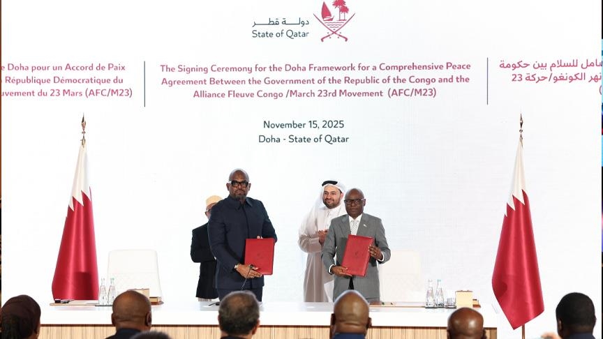 الدوحة.. توقيع إطار سلام بين الكونغو الديمقراطية وحركة 23 مارس (الأناضول)