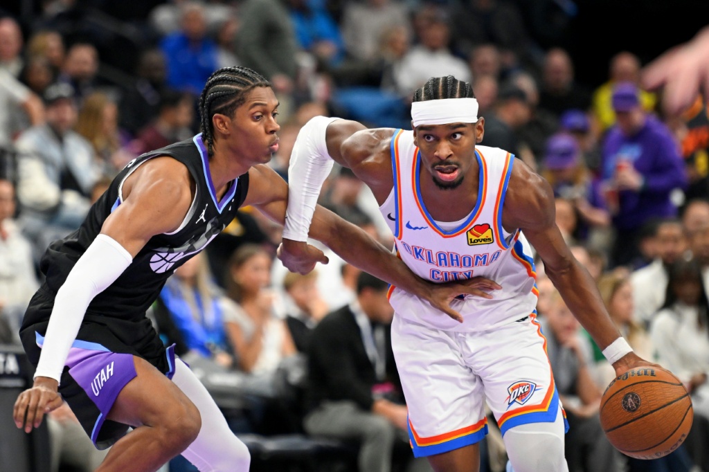 سجل غلجيوس-ألكسندر 31 نقطة لأوكلاهوما في سلة يوتا (ا ف ب)