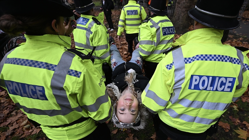 شرطة لندن تعتقل 90 متظاهرا احتجوا على حظر (فلسطين أكشن) (الأناضول)