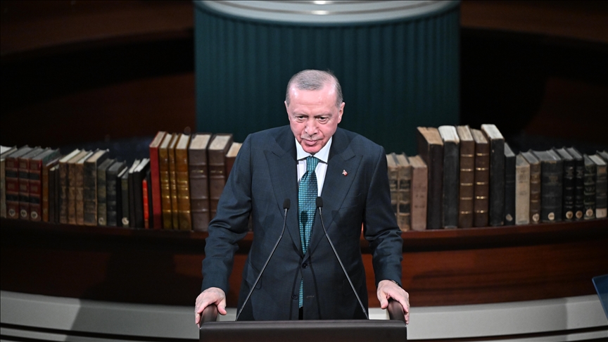 أردوغان: نقوم بمسؤولياتنا في مواجهة الظلم ونكافح من أجل السلام والعدالة (الأناضول)