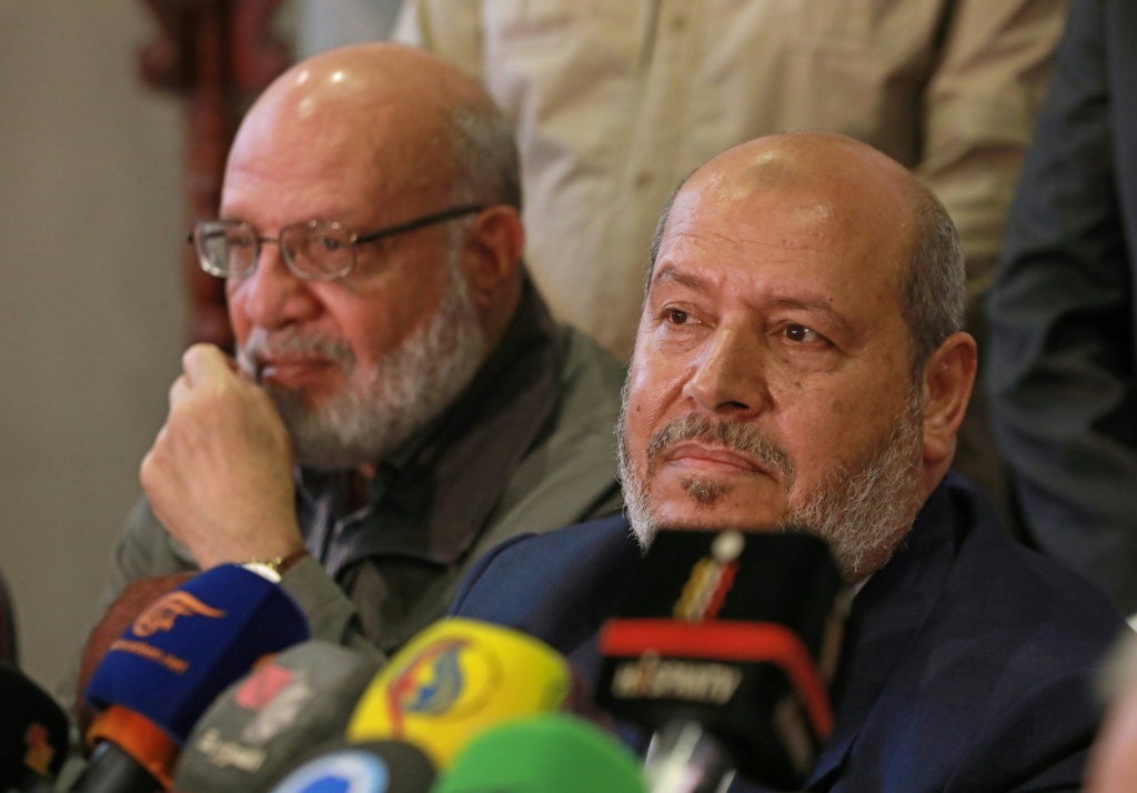 جدد الحية، التأكيد على موقف حركته "الرافض لكل مظاهر الوصاية والانتداب على الفلسطينيين" (ا ف ب)
