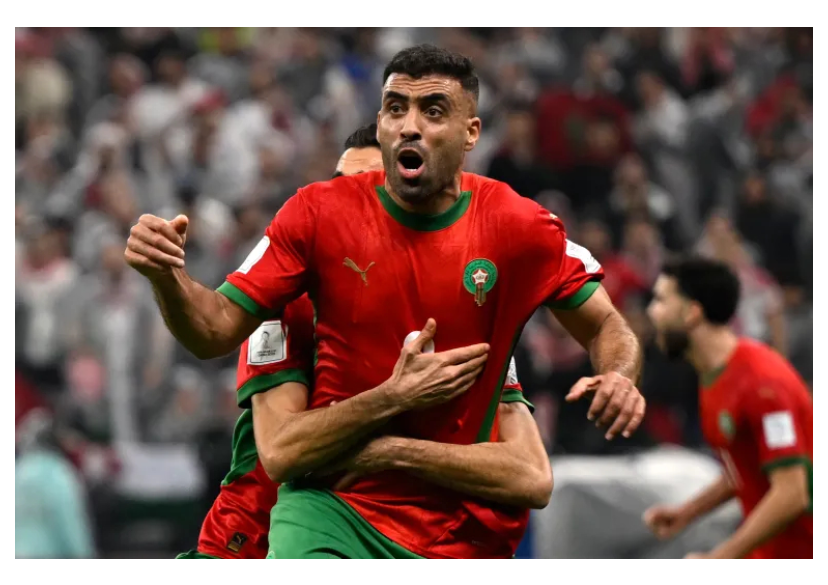 عبد الرزاق حمد الله دخل بديلا وسجل ثنائية أمام الأردن (أ ف ب)