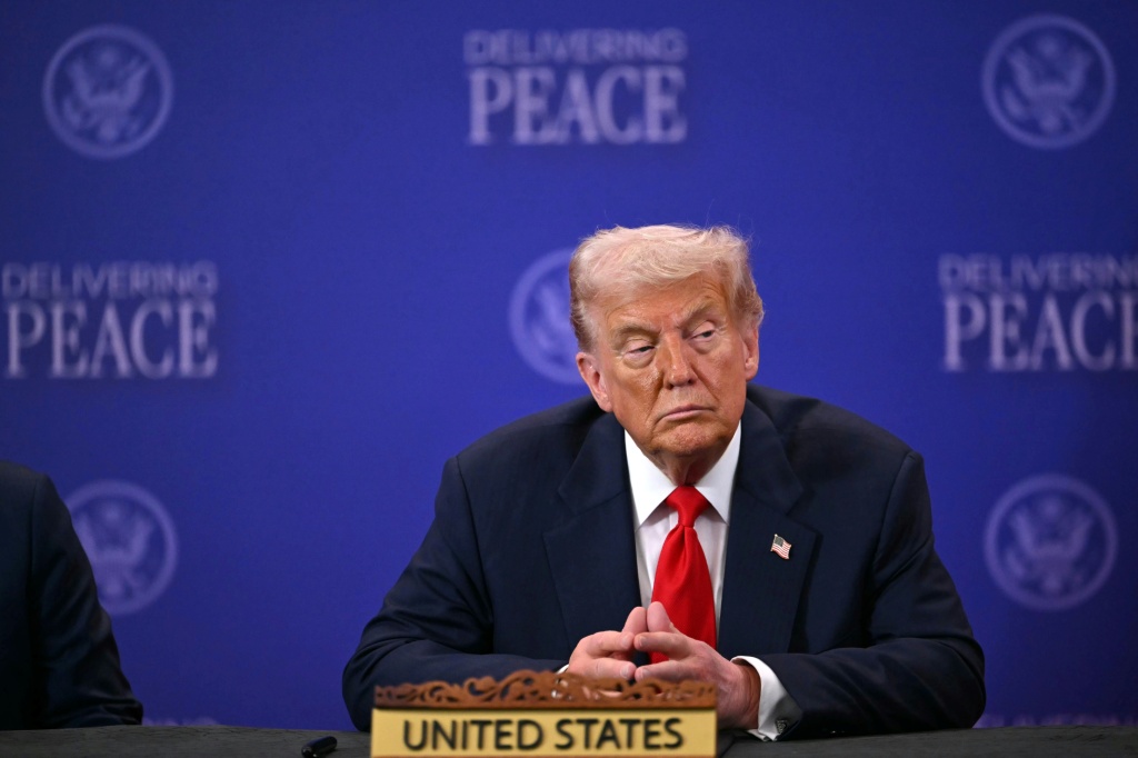 الرئيس الأميركي دونالد ترامب في كوالالمبور بتاريخ 26 تشرين الاول/اكتوبر 2025 (ا ف ب)