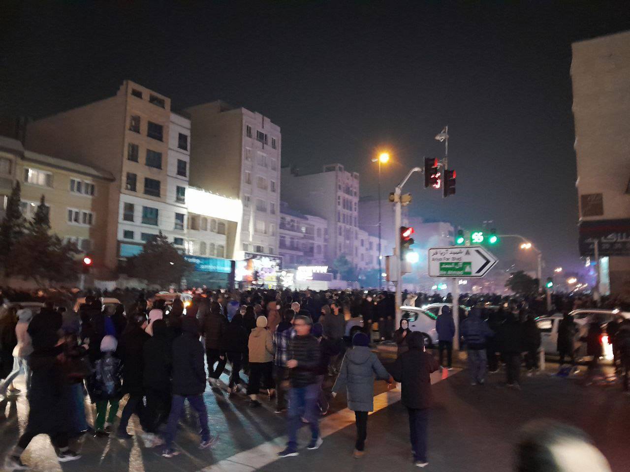 أوتوستراد &laquo;مرزداران&raquo; وسط طهران مساء الخميس (تلغرام)