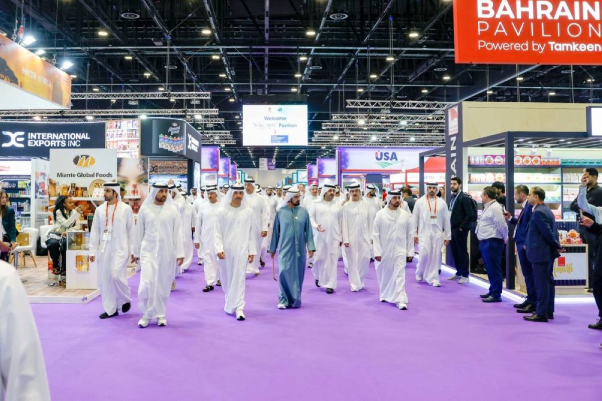  الشيخ محمد بن راشد آل مكتوم، نائب رئيس دولة الإمارات العربية المتحدة رئيس مجلس الوزراء حاكم دبي خلال الجولة (اعلام إماراتي)