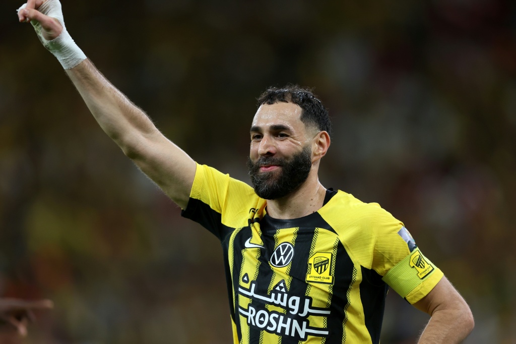 لم يخض بنزيمة المباراتين الأخيرتين لفريقه الاتحاد (ا ف ب)