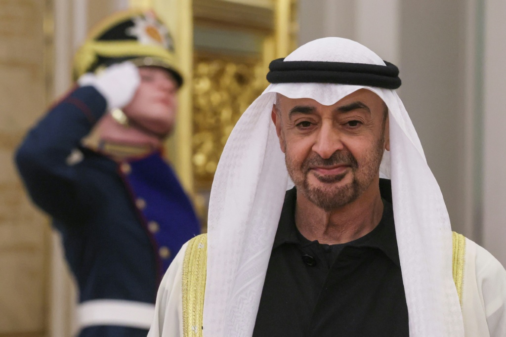 رئيس دولة الإمارات العربية المتحدة الشيخ محمد بن زايد آل نهيان في الكرملين بموسكو في 29 كانون الثاني/يناير 2026 (ا ف ب)