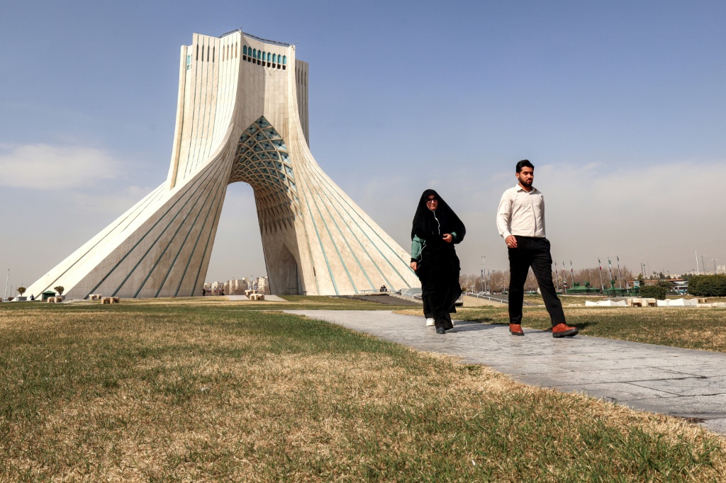 ساحة آزادي في طهران في 23 شباط/فبراير &nbsp;2026 (ا ف ب )
