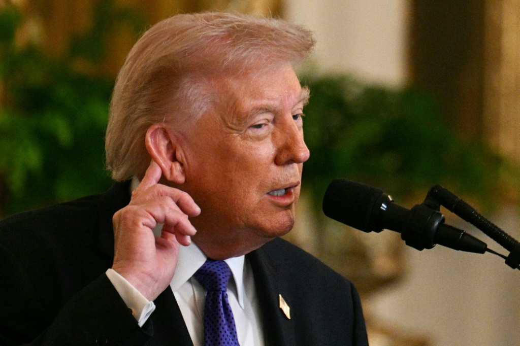 الرئيس الأميركي دونالد ترامب في البيت الأبيض في واشنطن، في الثاني من آذار/مارس 2026 (ا ف ب)