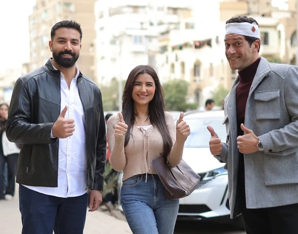 كواليس مسلسل الست موناليزا - الصورة من حساب حازم ايهاب على انستغرام