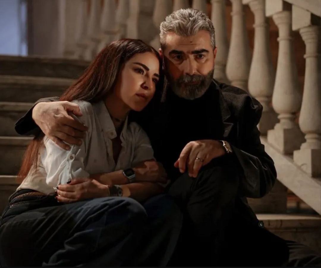 كواليس مسلسل بالحرام - الصورة من صفحة ماغي بوغصن على انستغرام