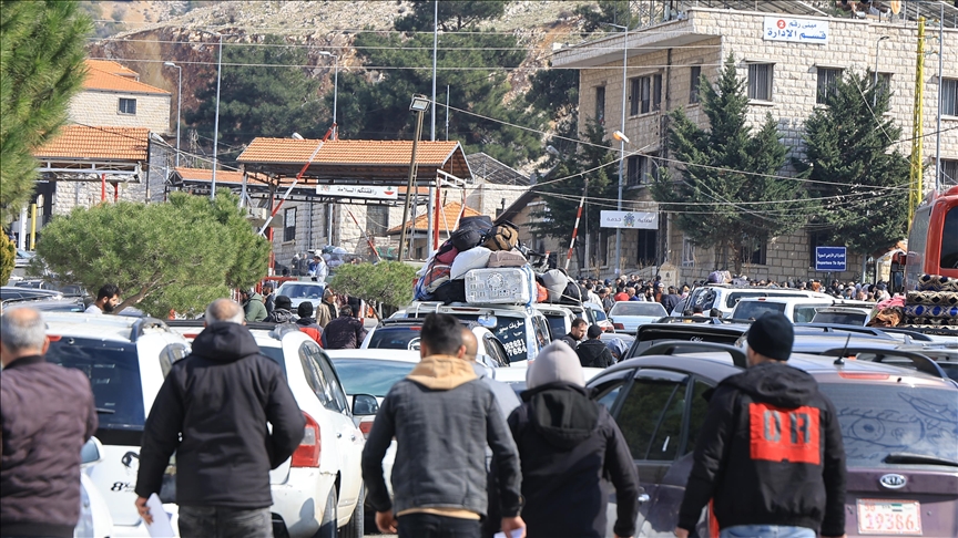 لبنان.. ارتفاع عدد النازحين منذ توسع العدوان الإسرائيلي إلى 822 ألفا (الأناضول)