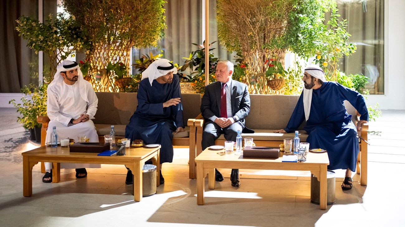 الرئيس الاماراتي وملك الأردن يبحثان التطورات الإقليمية وتداعياتها على الأمن والاستقرار في المنطقة (وام)